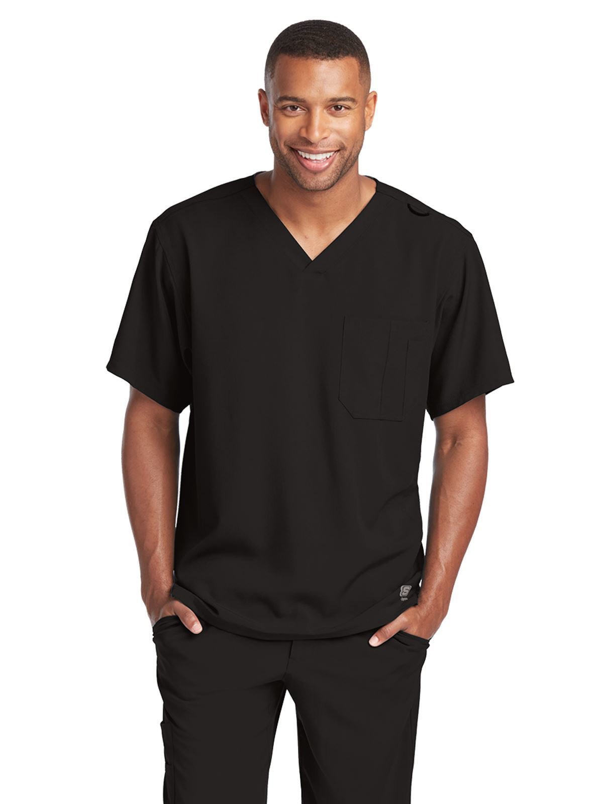 Skechers Men's Structure Crossover V-Neck Scrub Top SK0112