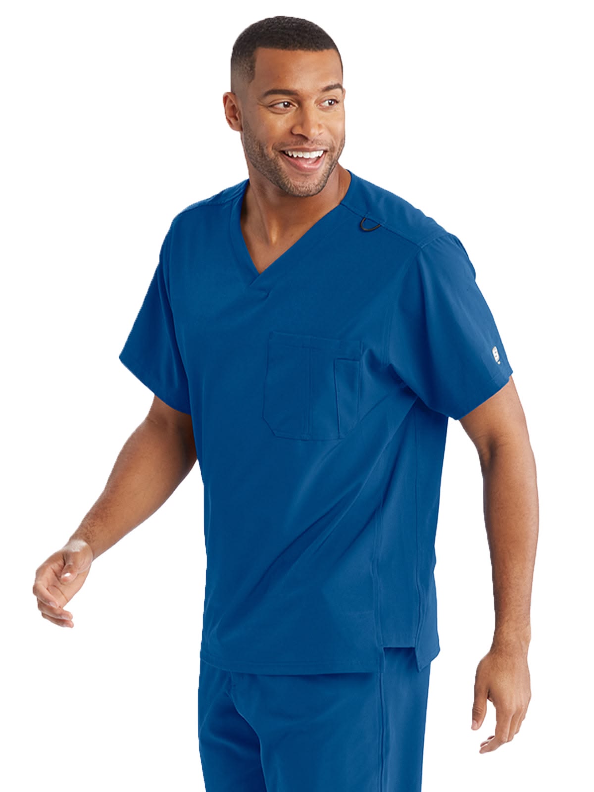 Skechers Men's One-Pocket V-Neck Structure Scrub Top SK0112