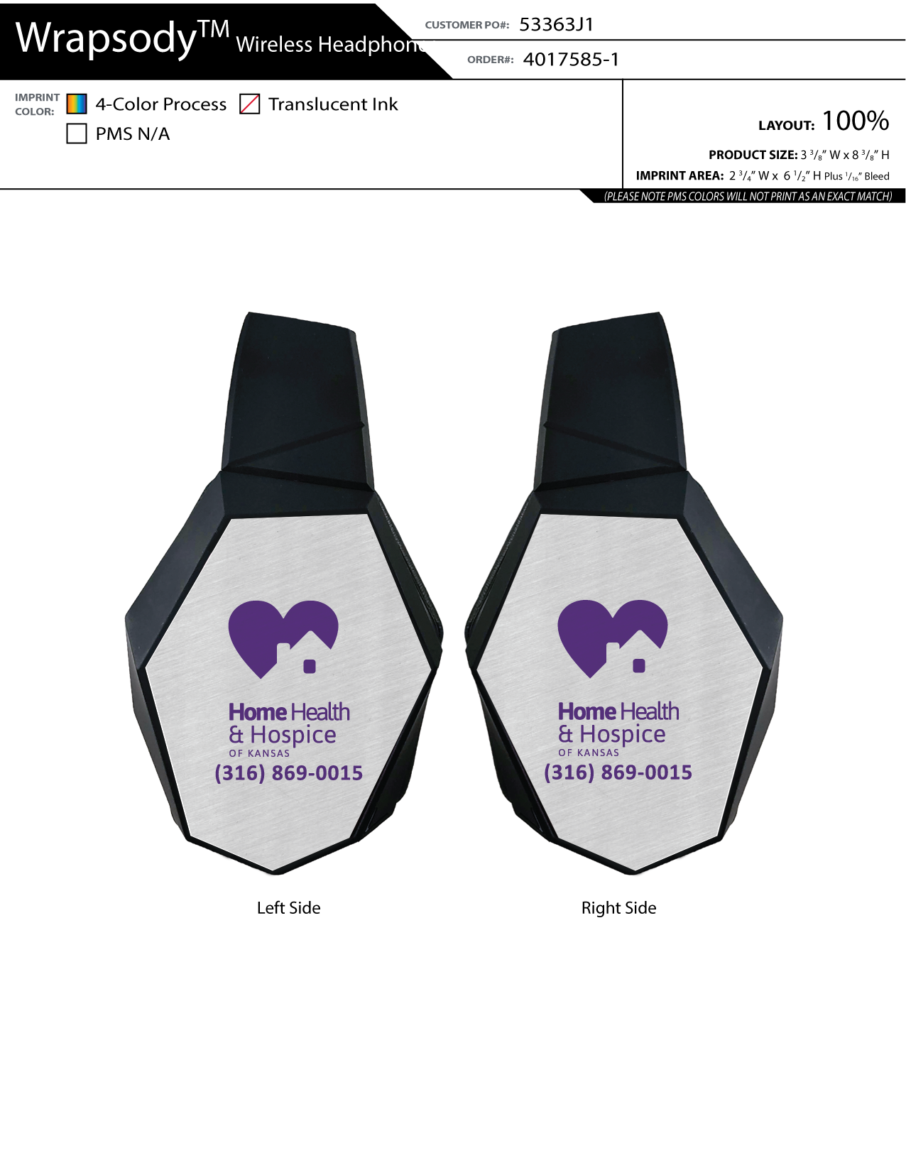 Wrapsody Wireless Headphones.  WRAPSODY