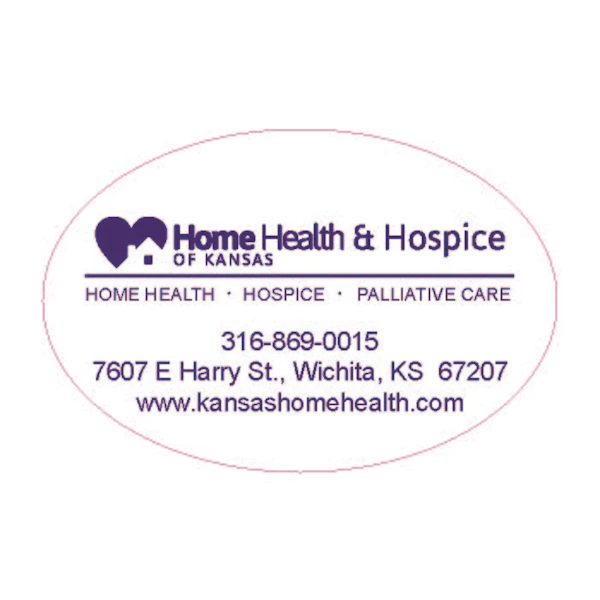 Home Health Oval Stickers 2"x3"