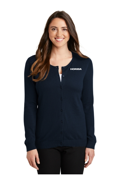Ladies Cardigan Sweater, Navy