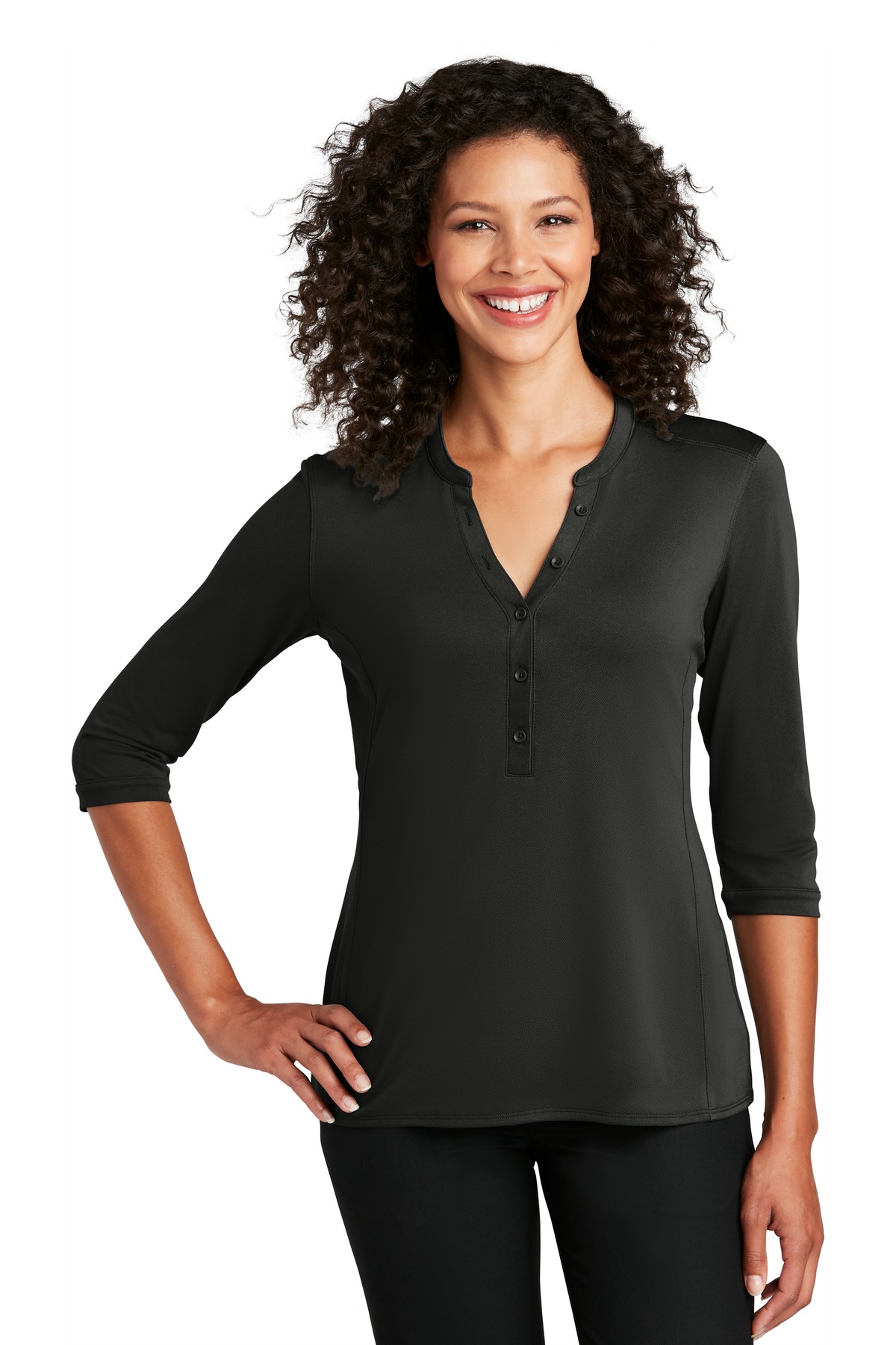 PA   Ladies UV Choice Pique Henley LK750
