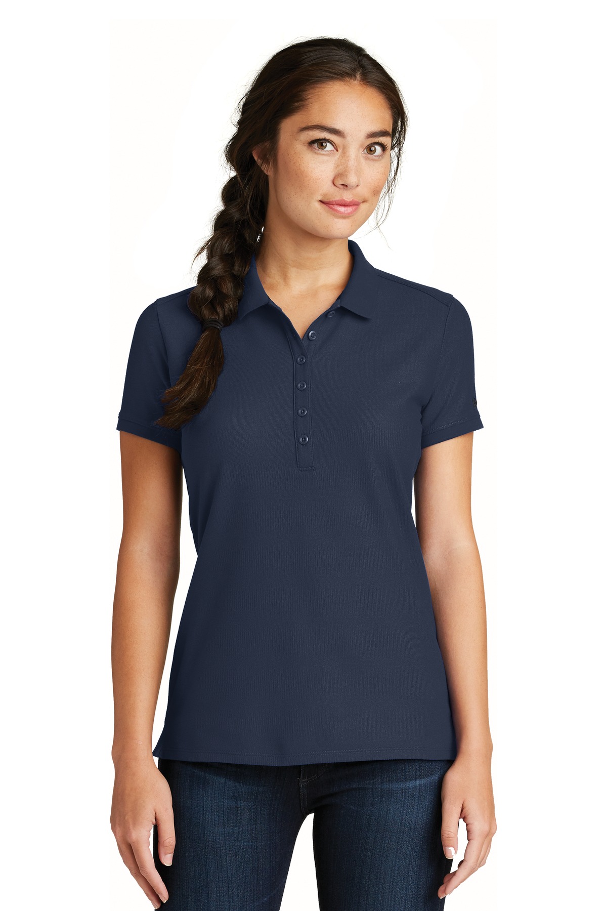 New Era  Ladies Venue Home Plate Polo. LNEA300