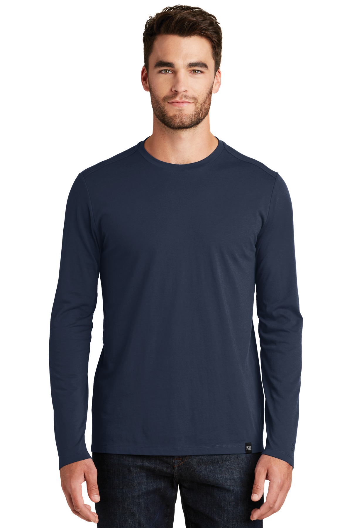 New Era Heritage Blend Long Sleeve Crew Tee NEA102