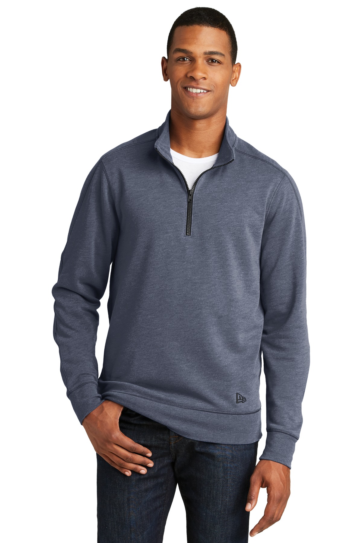 New Era  Tri-Blend Fleece 1/4-Zip Pullover. NEA512