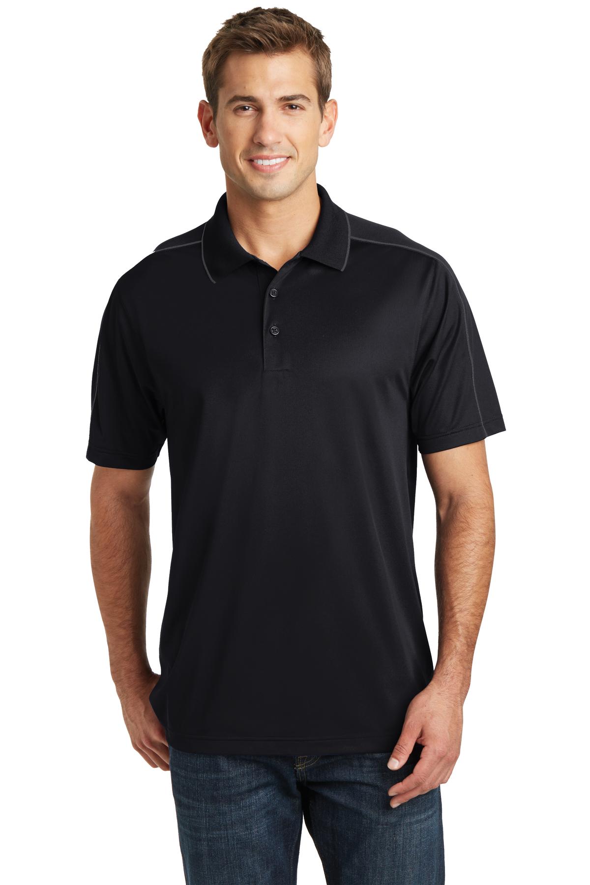 ST Micropique Sport-Wick Piped Polo. ST653