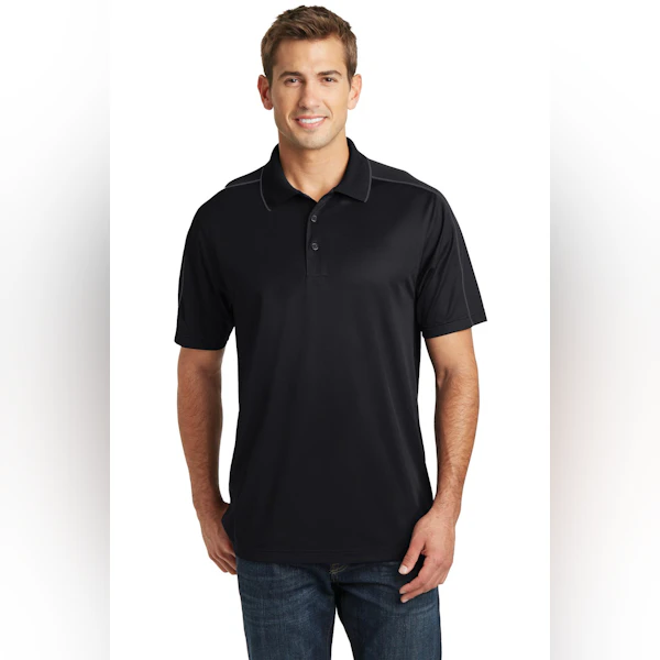 ST Micropique Sport-Wick Piped Polo. ST653