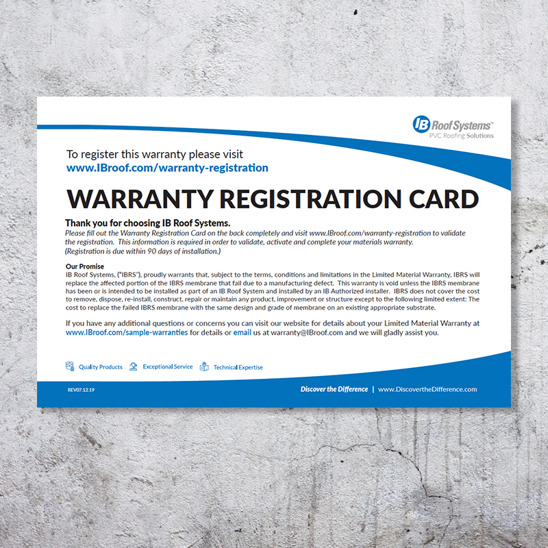 Warranty Cards