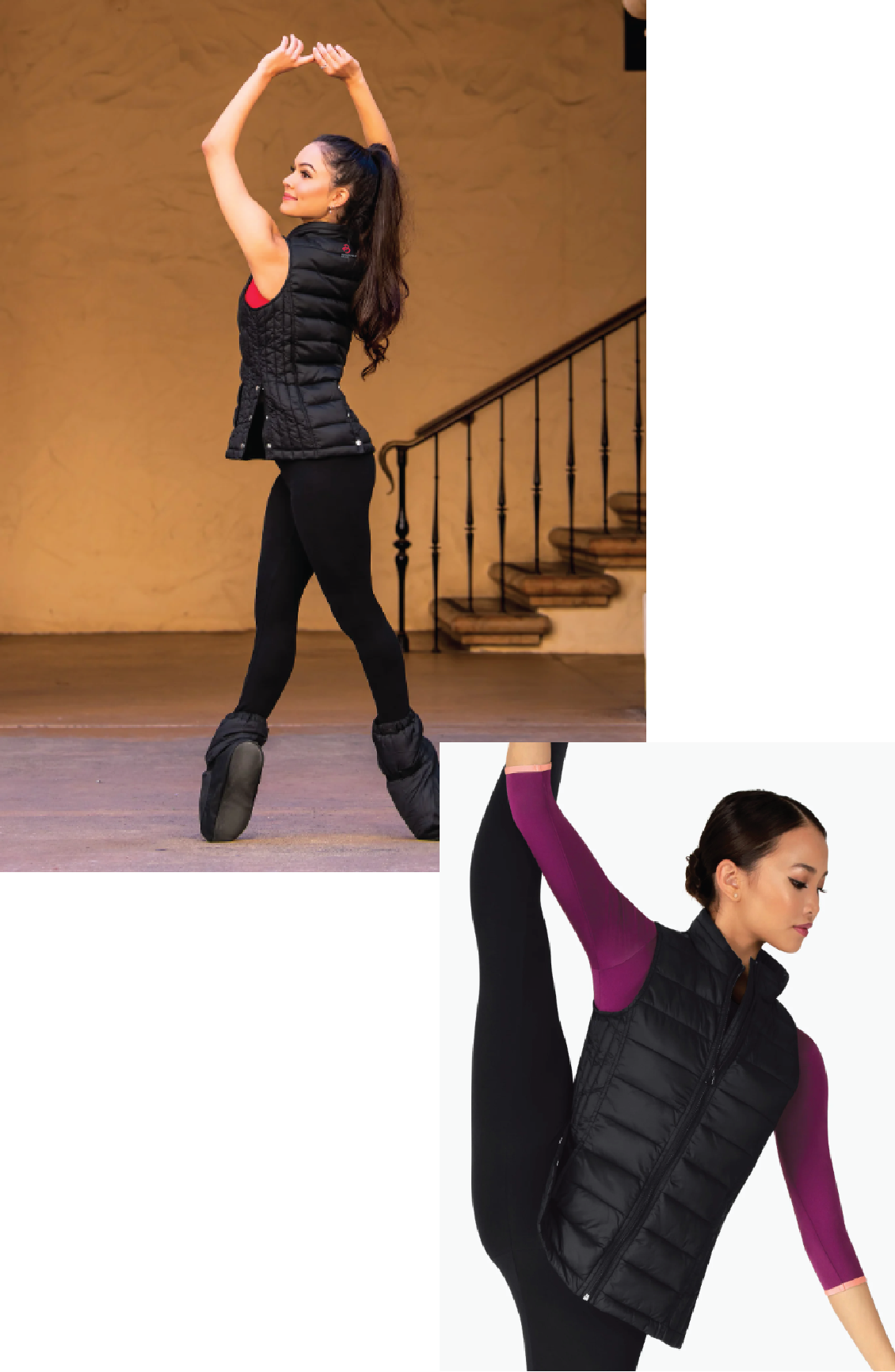 Mariia Womens Sleeveless Puffy Warm-Up Vest