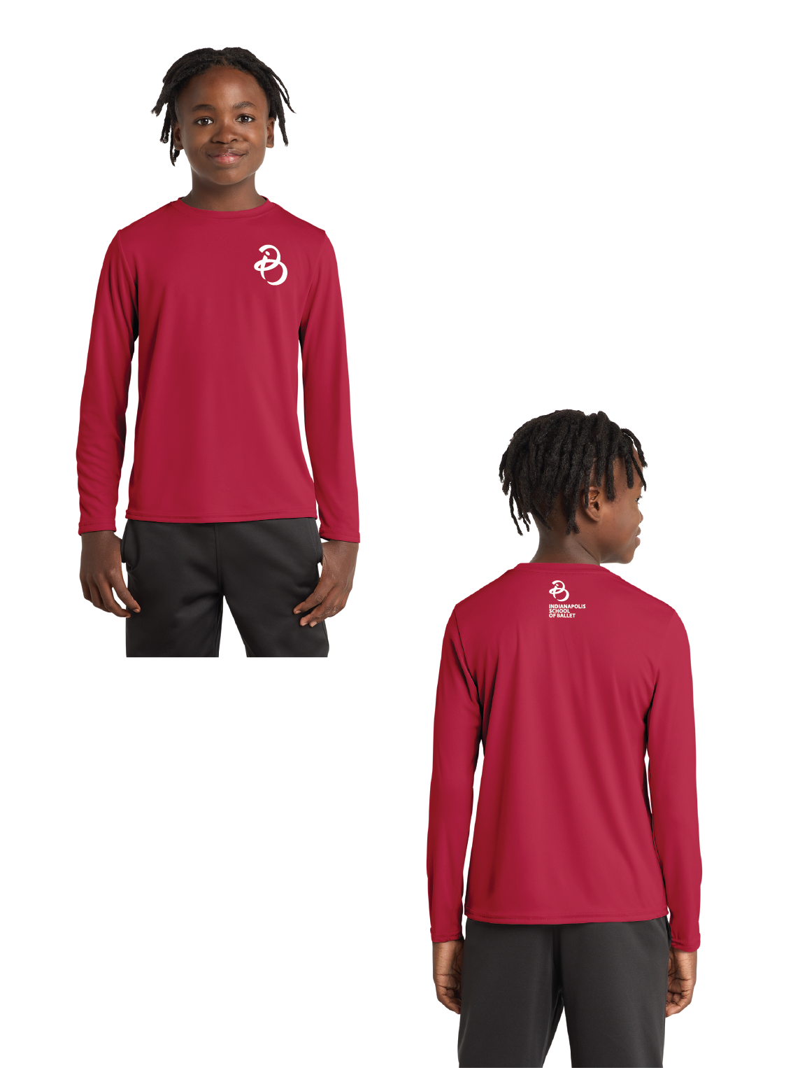 Port & Co™ Youth Long Sleeve Performance Tee