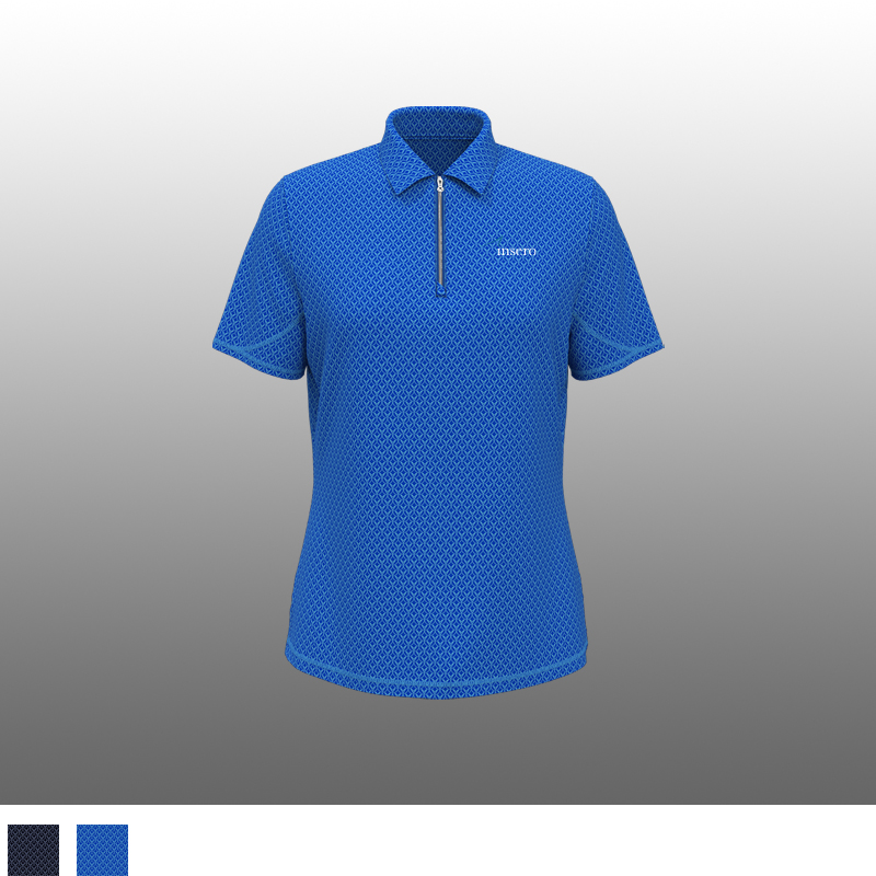 Ladies All-Over Stitched Chev Polo