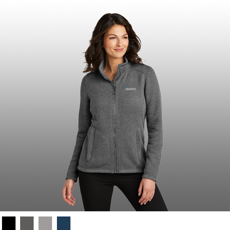 Port Authority® Ladies Arc Sweater Fleece Jacket