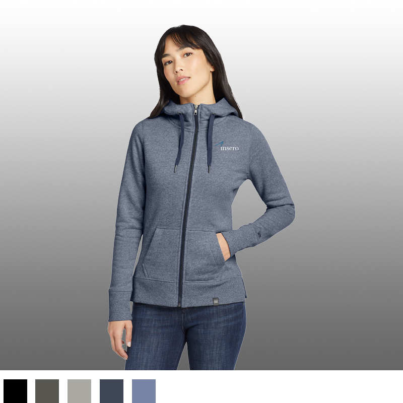 New Era® Ladies French Terry Full-Zip Hoodie