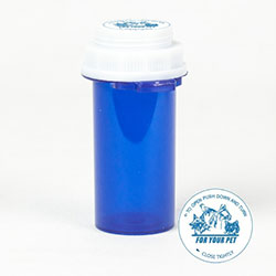 10 Dram Blue Vial and Vet Cap - 