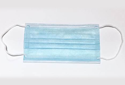 Disposable Face Masks Elastic Ear Loop, Blue, 3-ply