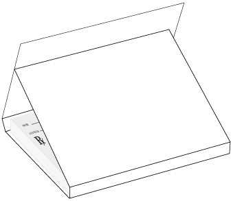 California Style 1 1/2" Pocket - Prescription Pad Folder