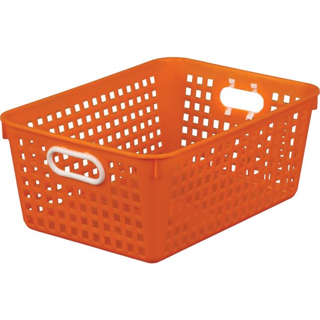 Baskets - Large Rectangle 13.25 x 10 x 5.5 Orange