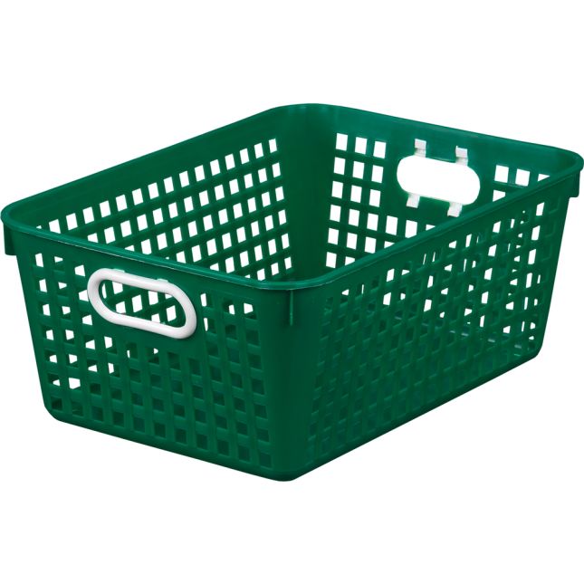 Baskets - Large Rectangle 13.25 x 10 x 5.5 Green
