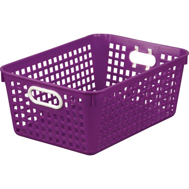 Baskets - Large Rectangle 13.25 x 10 x 5.5 Purple