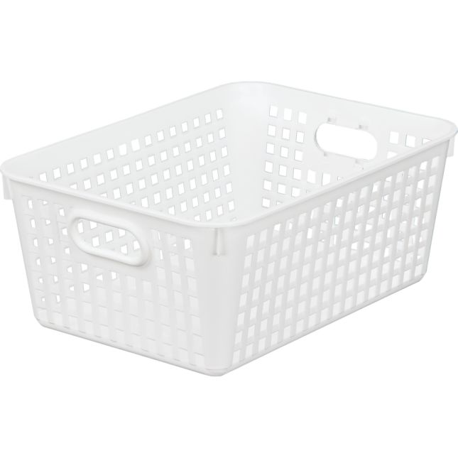 Baskets - Large Rectangle 13.25 x 10 x 5.5 White