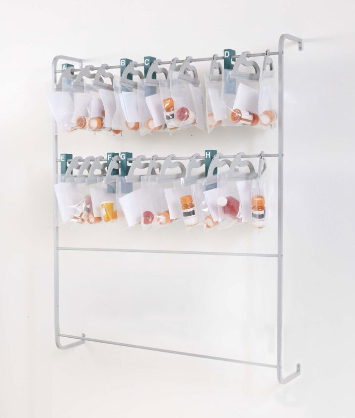 Wall Rack 3 ft Wide With 4 Rods