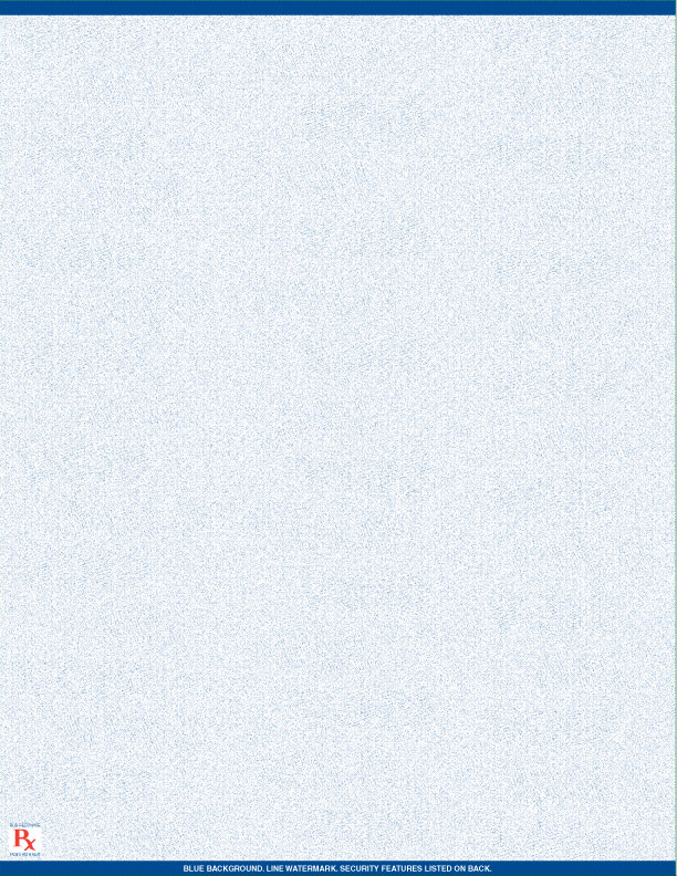 Prescription Paper, 8 1/2 x 11, Security Paper