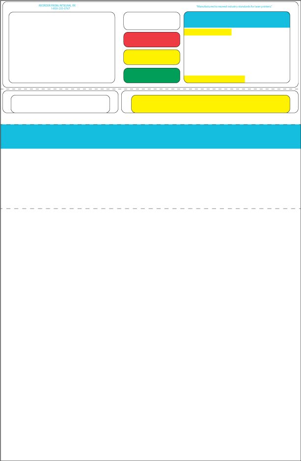 Label H2 Laser Blank Style 8 1/2 x 13,   4 std colors,