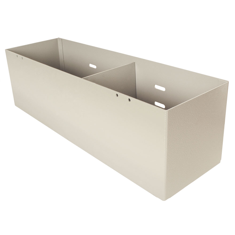 3 Section Cup / Straw Holder No Lid, 5.5 x 19.5 x 5