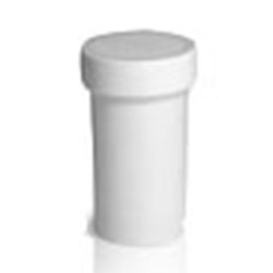 0.5 Ounce White Ointment Jar and Cap, Plastic Pharmacy Ointment Jars