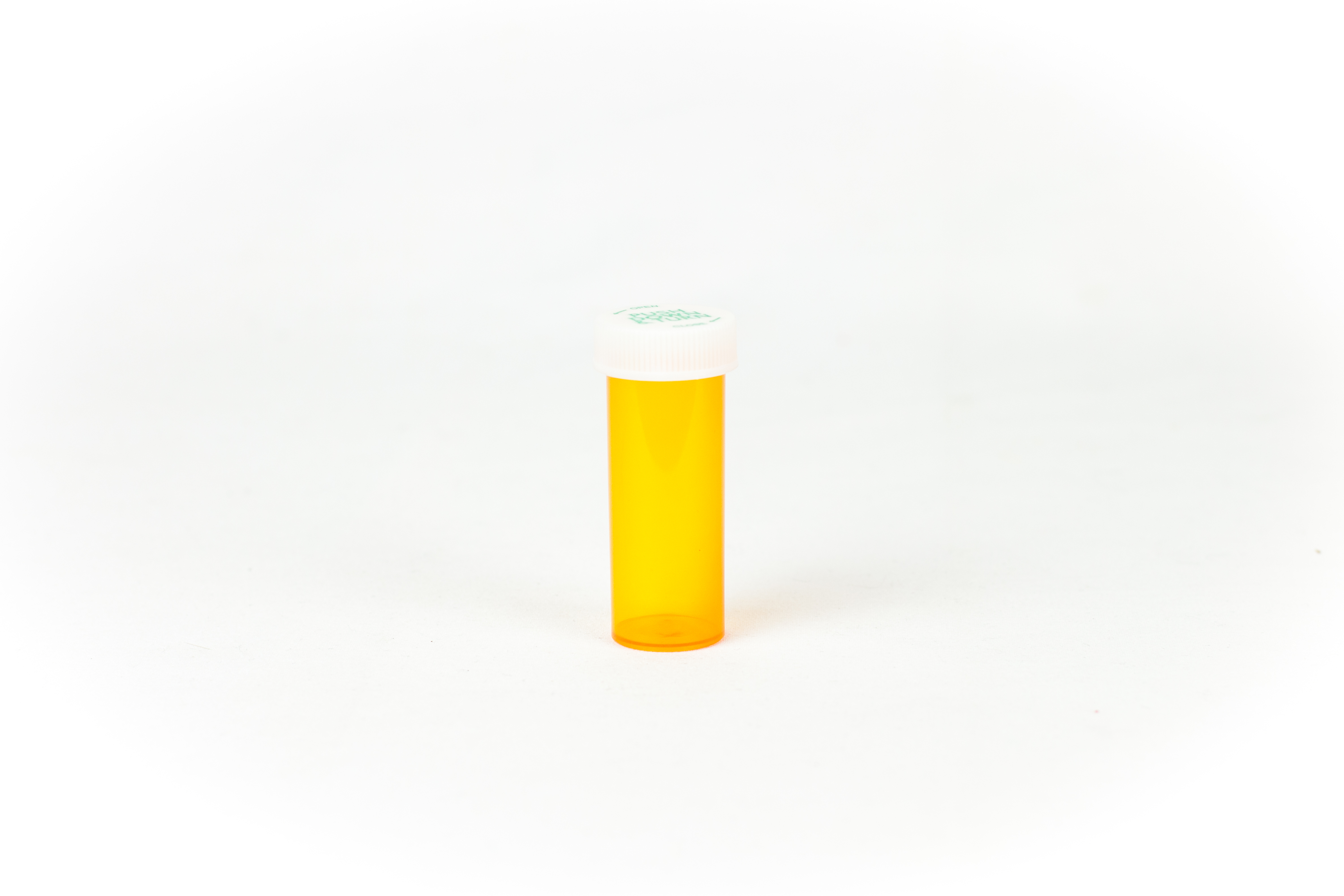 6 Dram Amber Vial and Cap, Child Resistant Plastic Prescription Vials