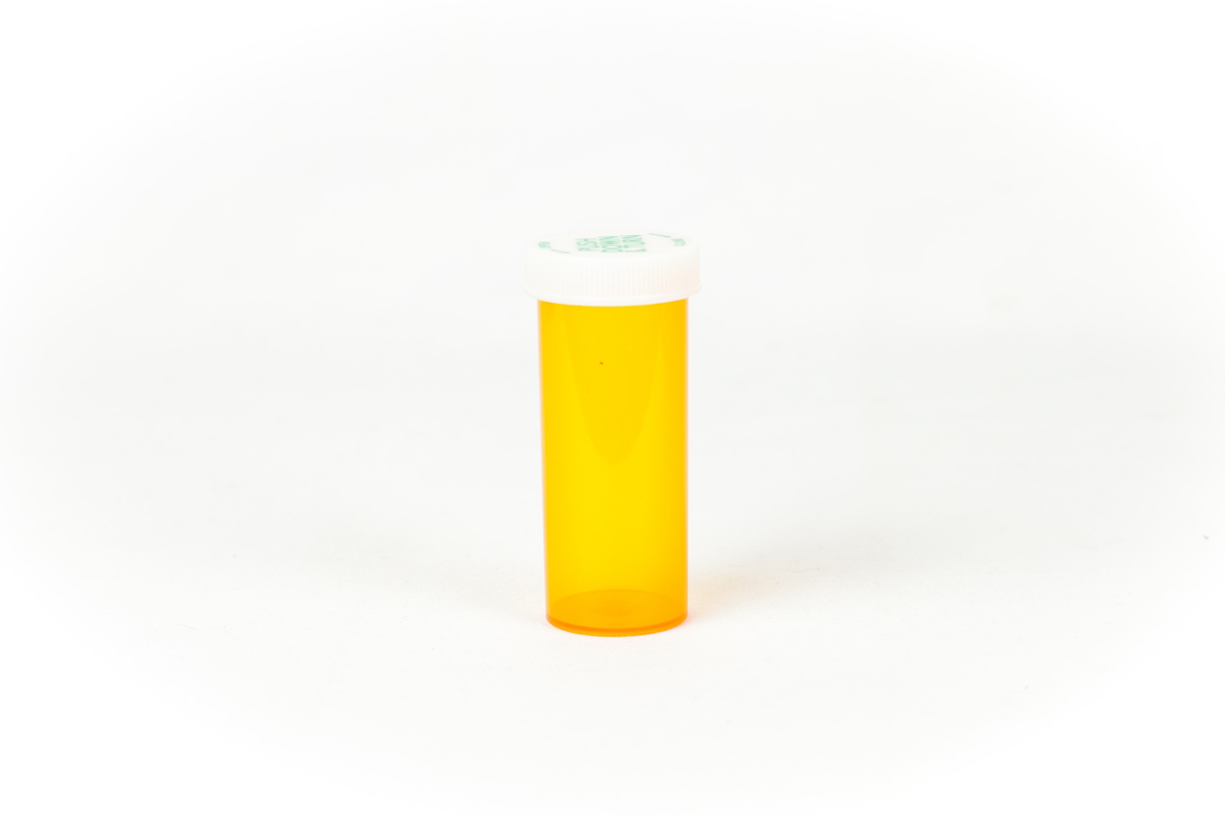16 Dram Amber Vial and Cap, Child Resistant Plastic Prescription Vials