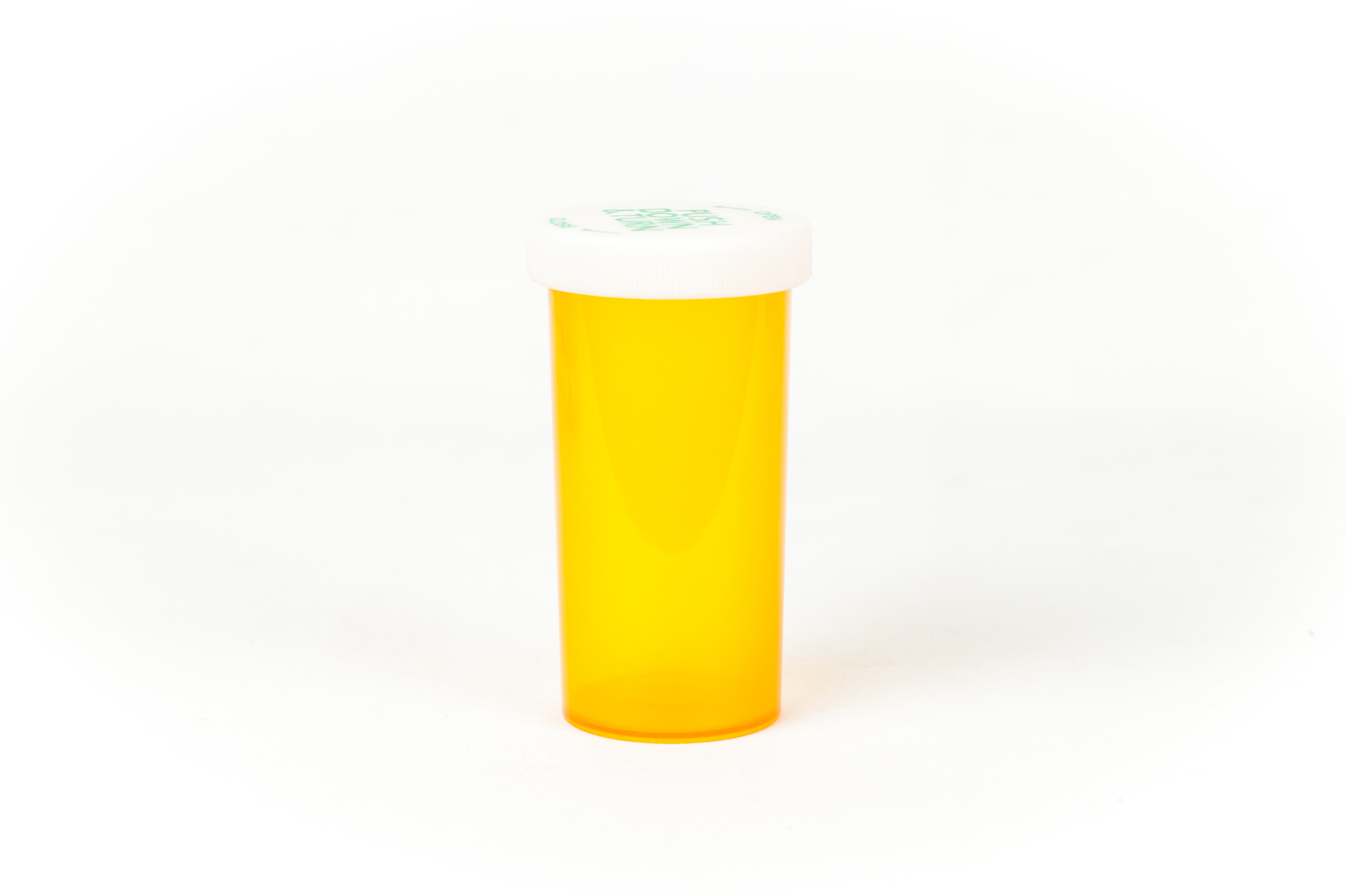 40 Dram Amber Vial and Cap, Child Resistant Plastic Prescription Vials