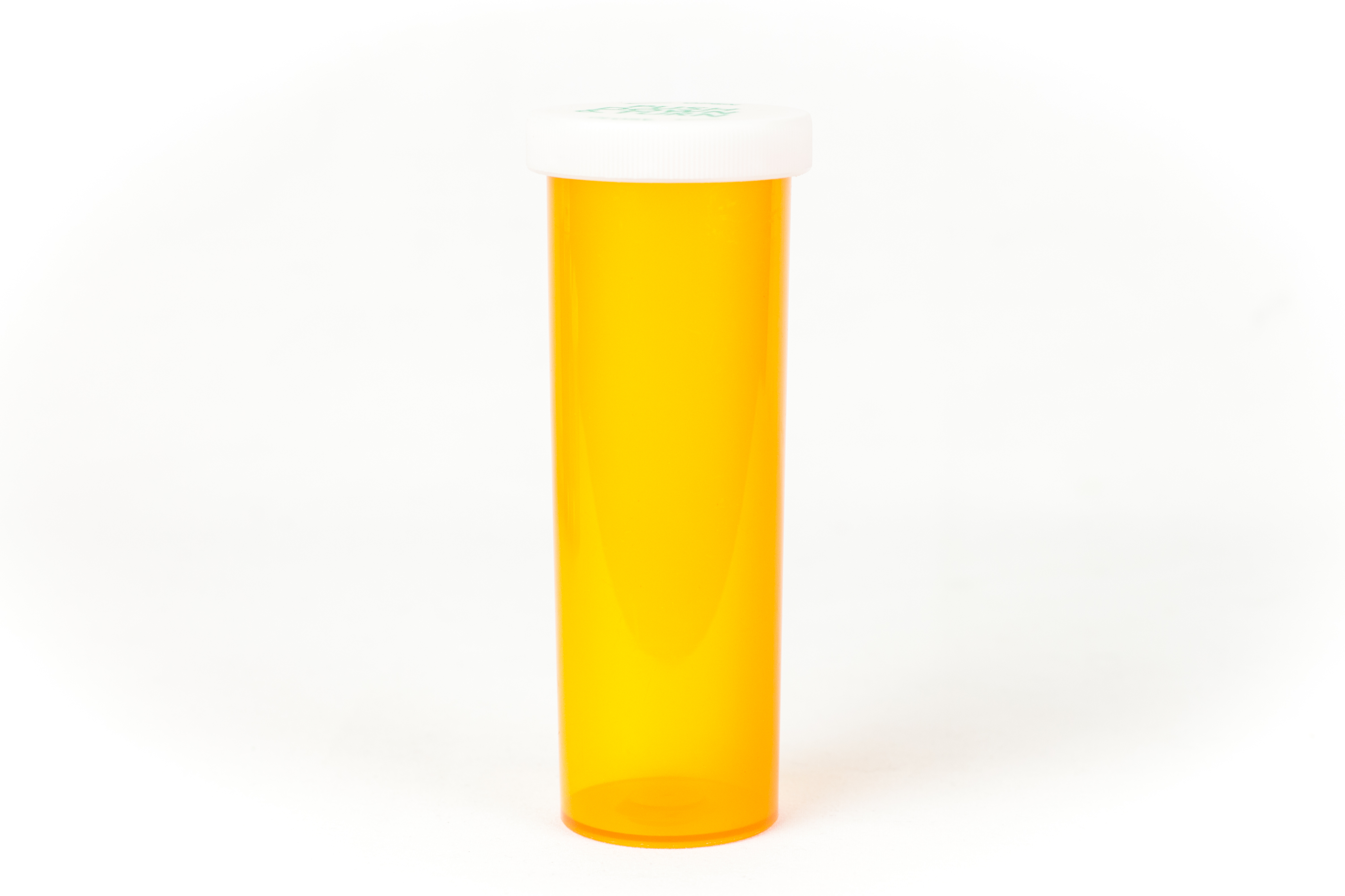 60 Dram Amber Vial and Cap, Child Resistant Plastic Prescription Vials