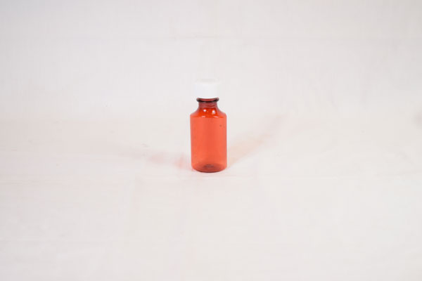 2 Ounce Amber Liquid Oval and Caps, Child Resistant Plastic Prescription Oval Bottles