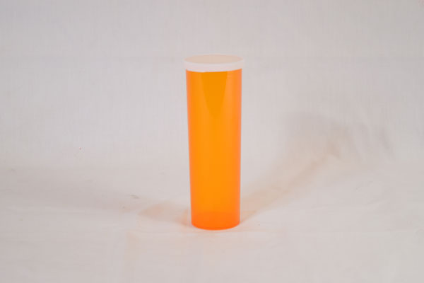 60 Dram Amber Vial and Cap, Snap Cap Plastic Prescription Vials