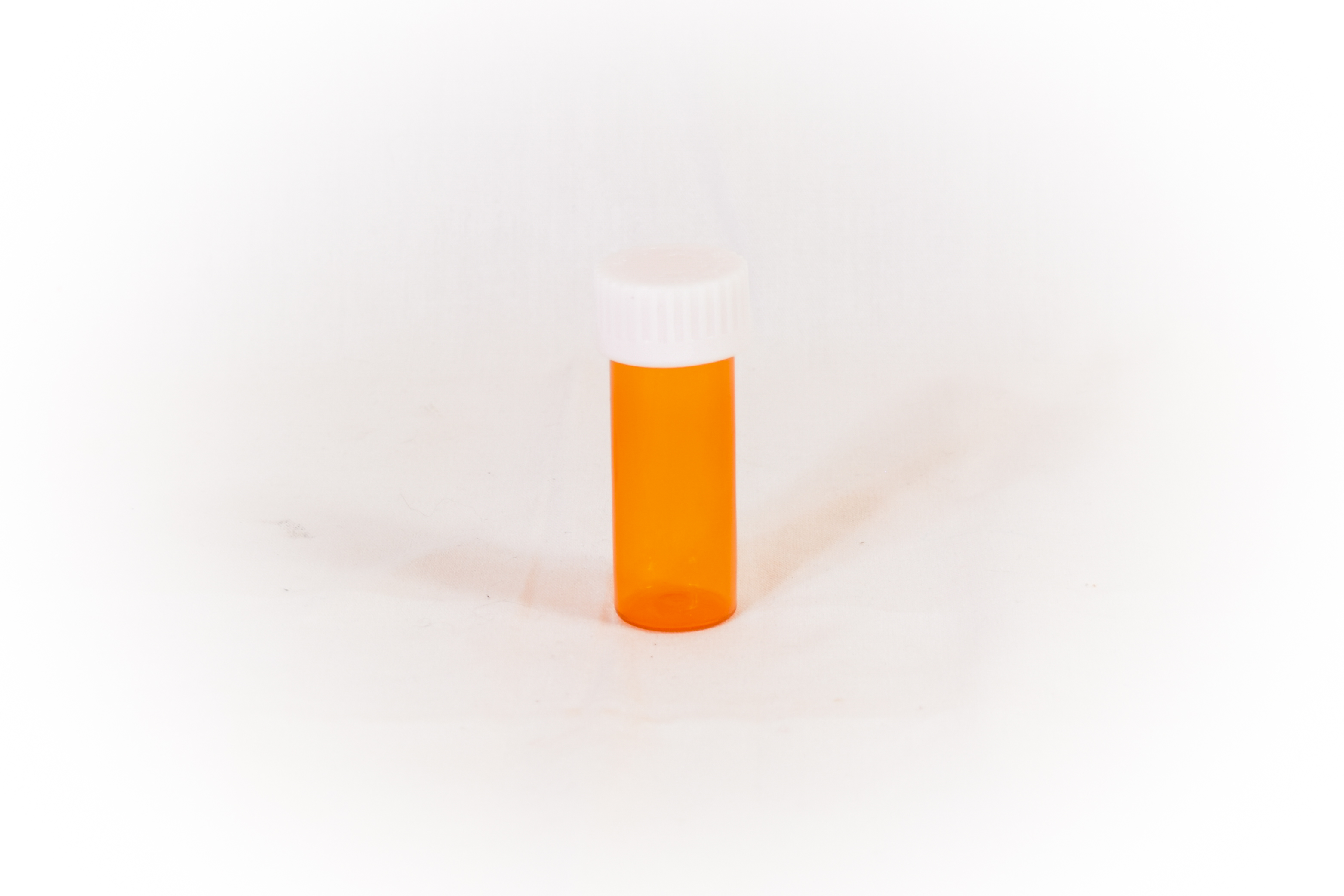 8 Dram Amber Prefer Vial and Cap, Child Resistant Plastic Prescription Vials