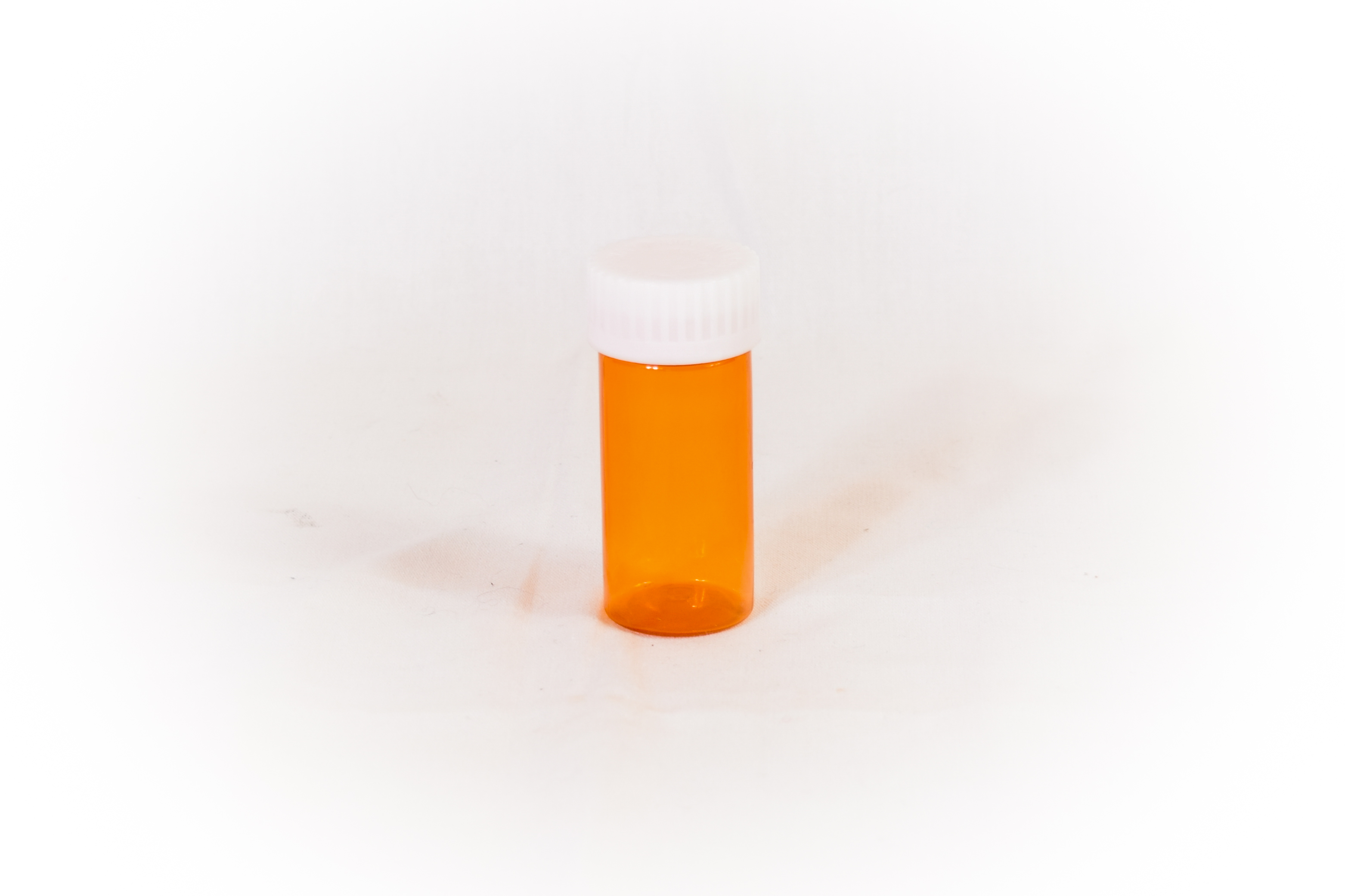 11 Dram Amber Prefer Vial and Cap, Child Resistant Plastic Prescription Vials