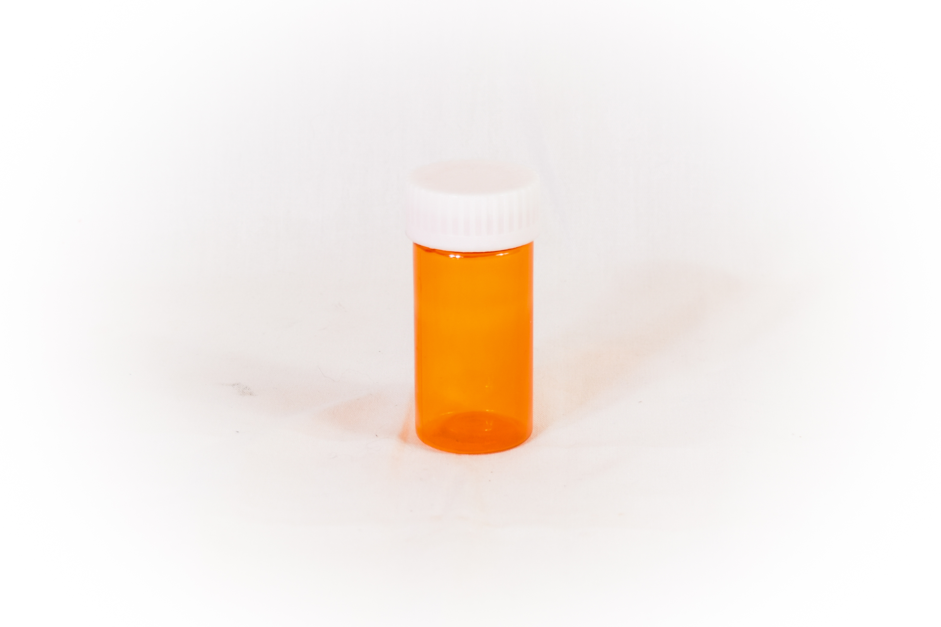 13 Dram Amber Prefer Vial and Cap, Child Resistant Plastic Prescription Vials