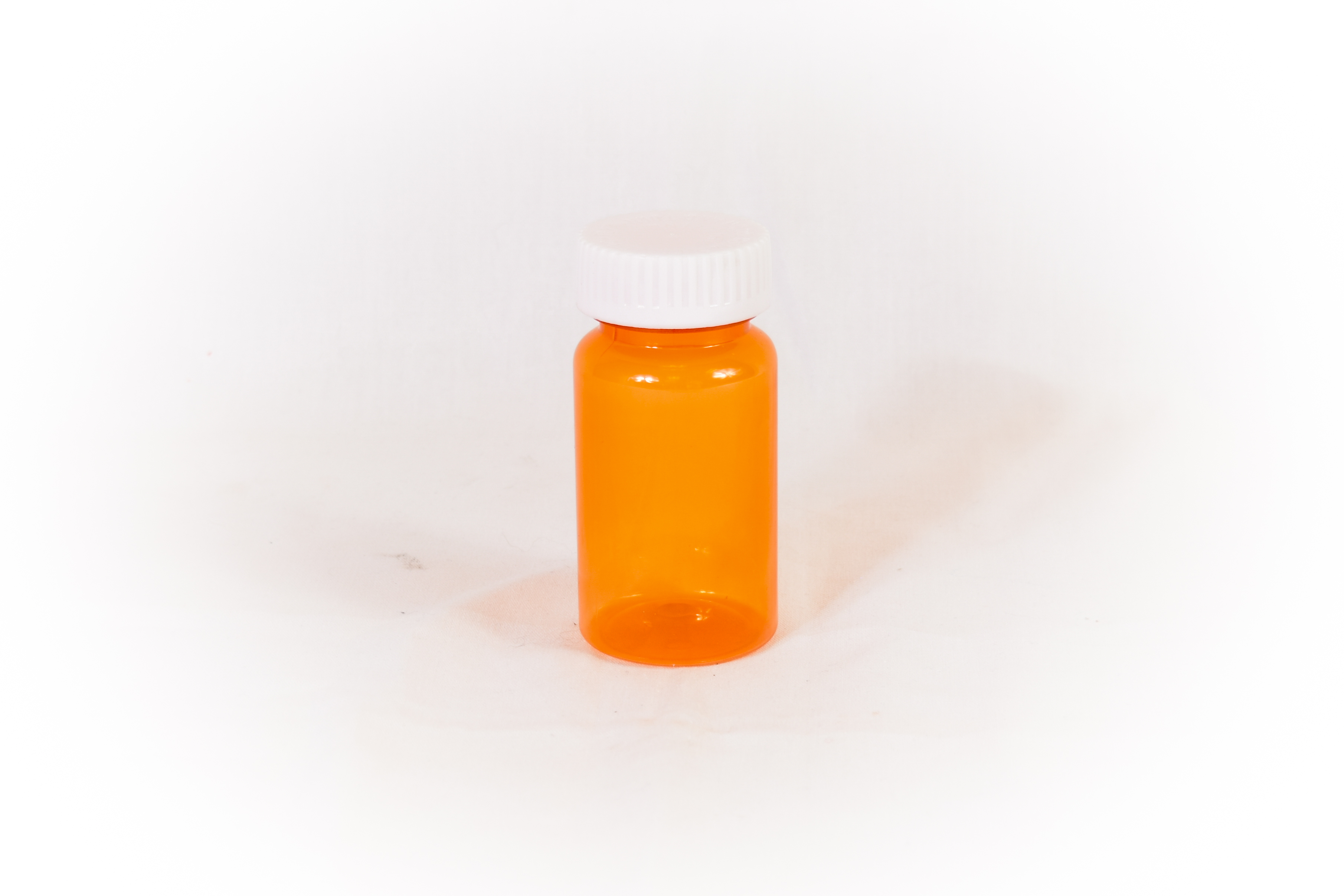 30 Dram Amber Prefer Vial and Cap, Child Resistant Plastic Prescription Vials