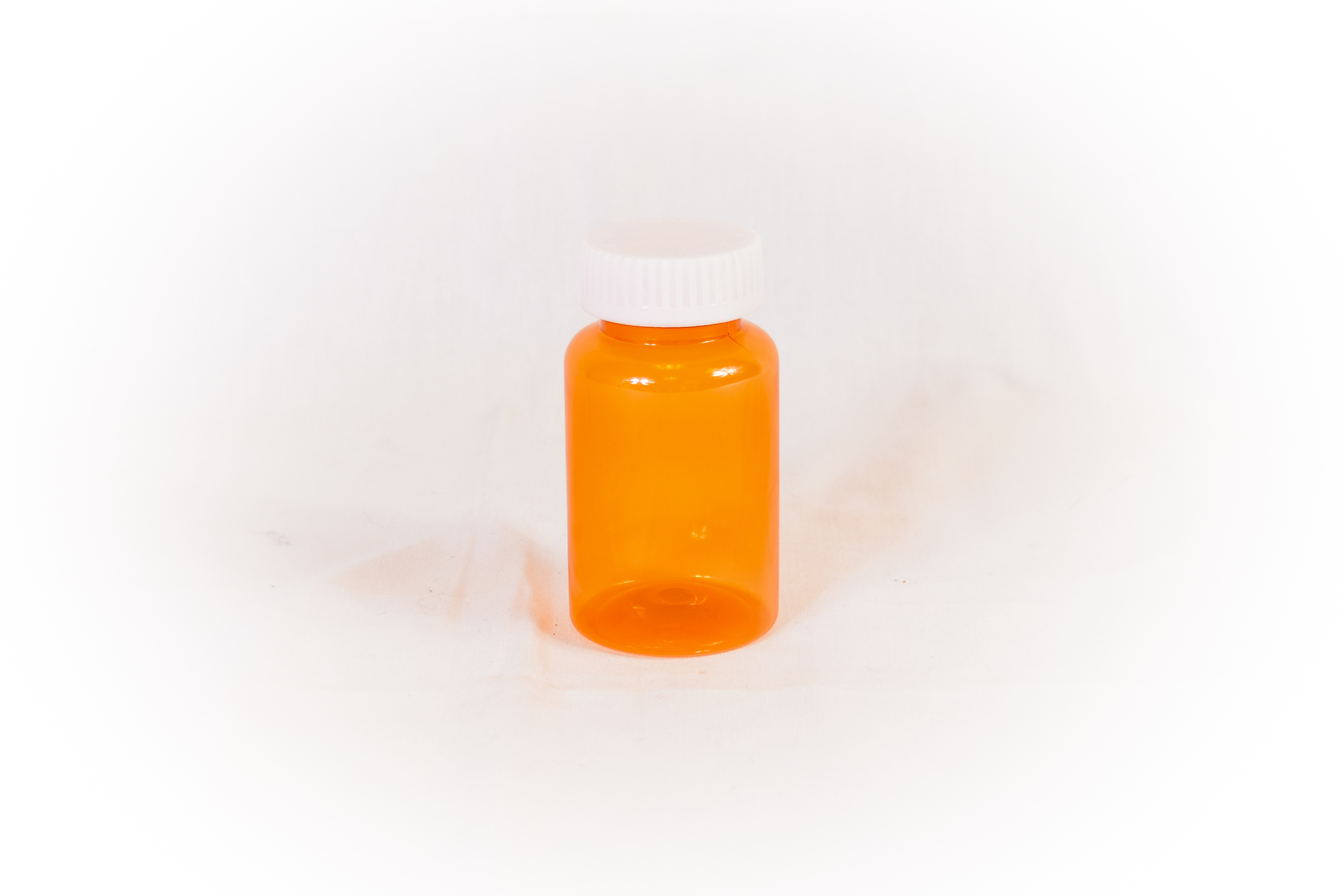 40 Dram Amber Prefer Vial and Cap, Child Resistant Plastic Prescription Vials