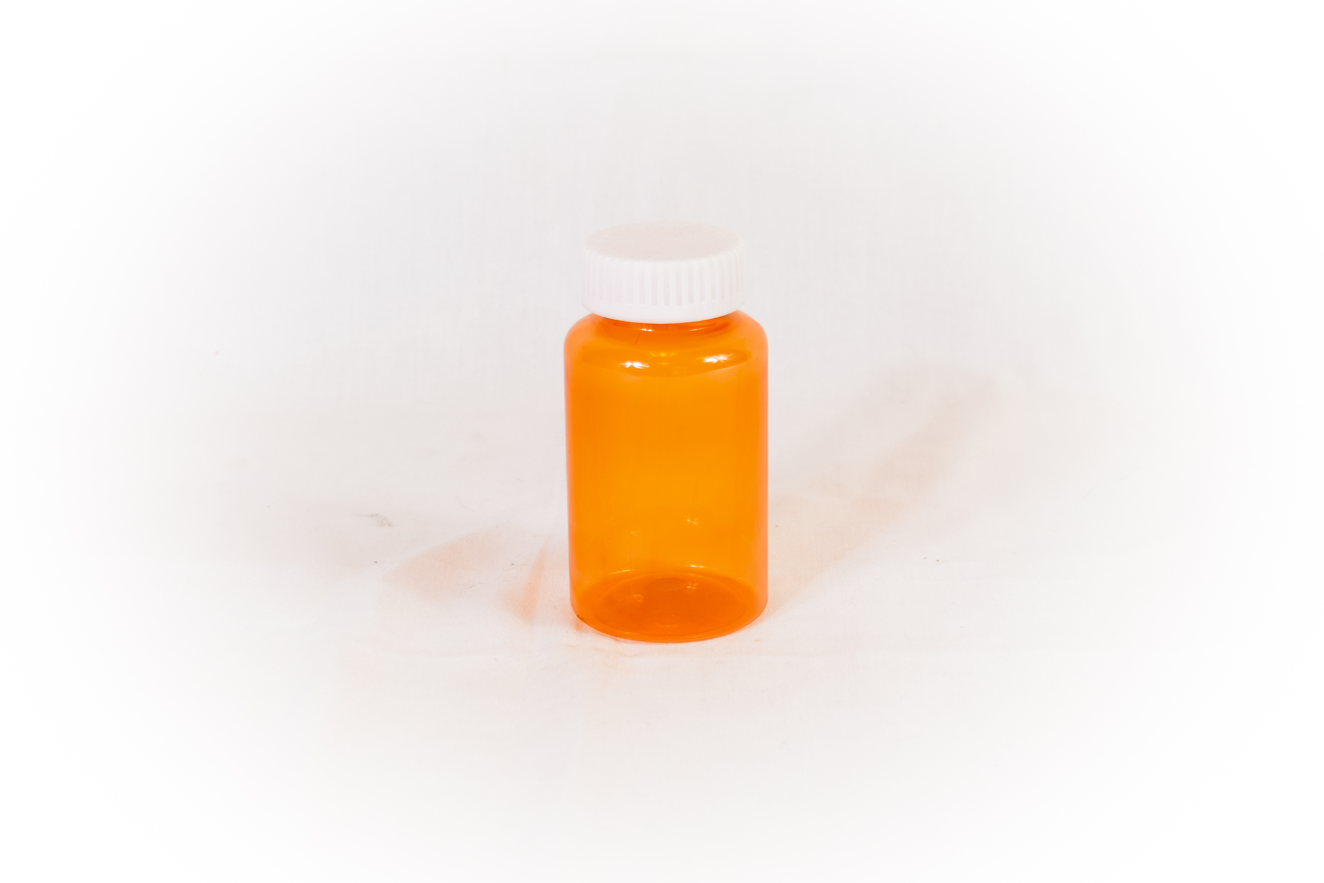 50 Dram Amber Prefer Vial and Cap, Child Resistant Plastic Prescription Vials