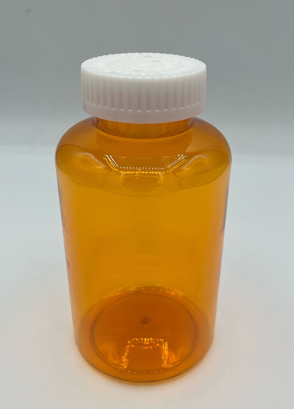 150 Dram Amber MEGA Prefer Vial and Cap, Child Resistant