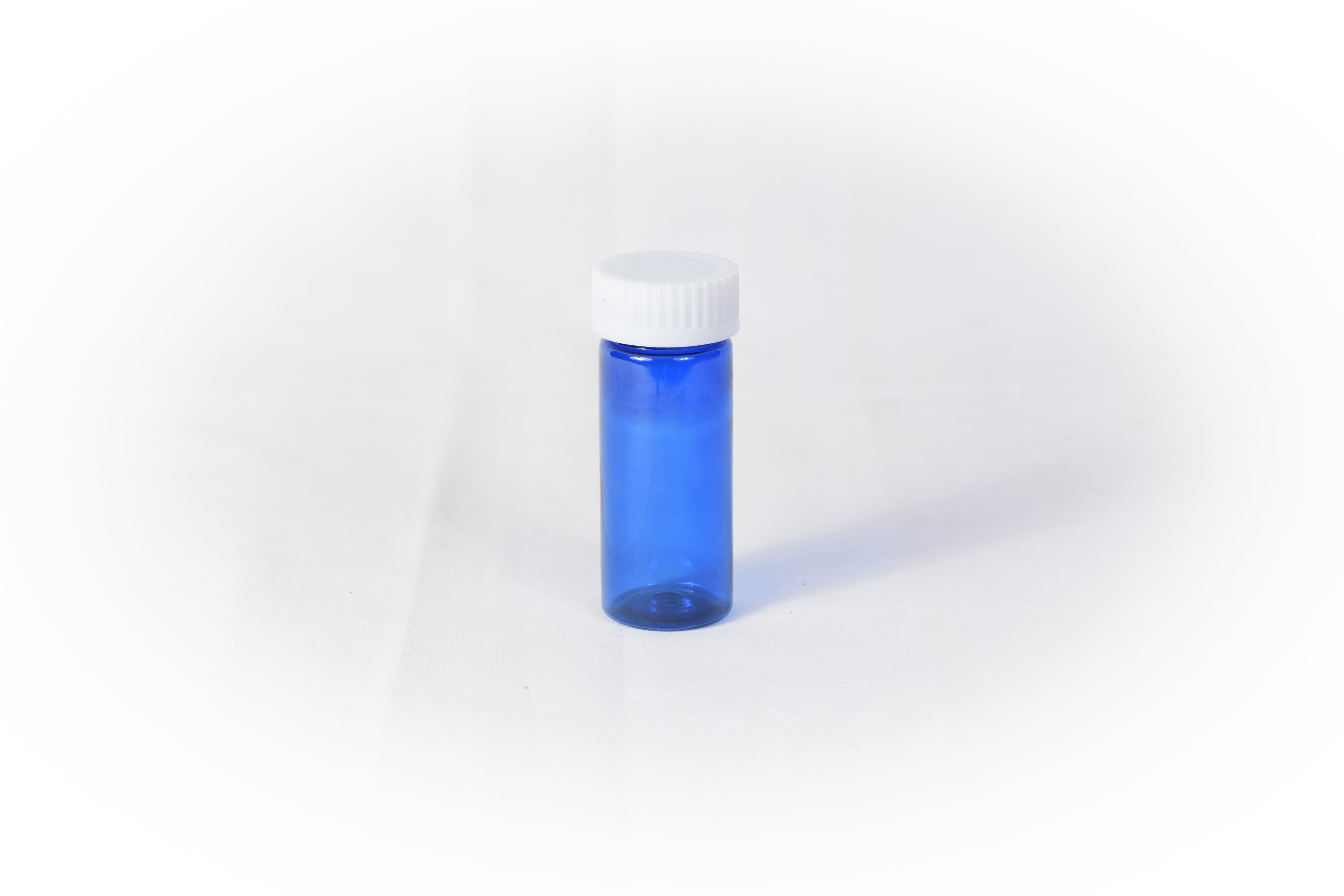 16 Dram Blue Prefer Vial and Cap, Child Resistant Plastic Prescription Vials