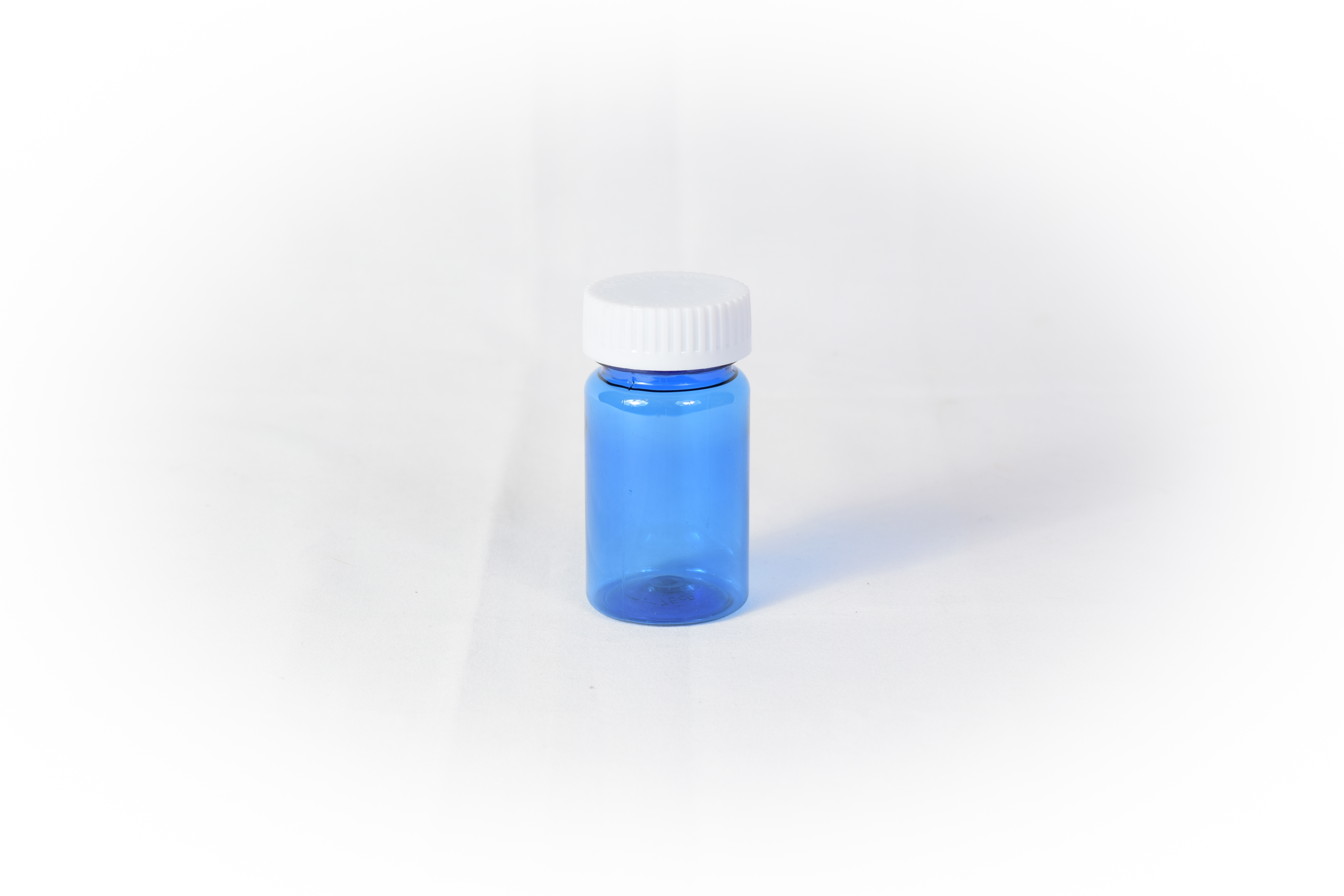 30 Dram Blue Prefer Vial and Cap, Child Resistant Plastic Prescription Vials