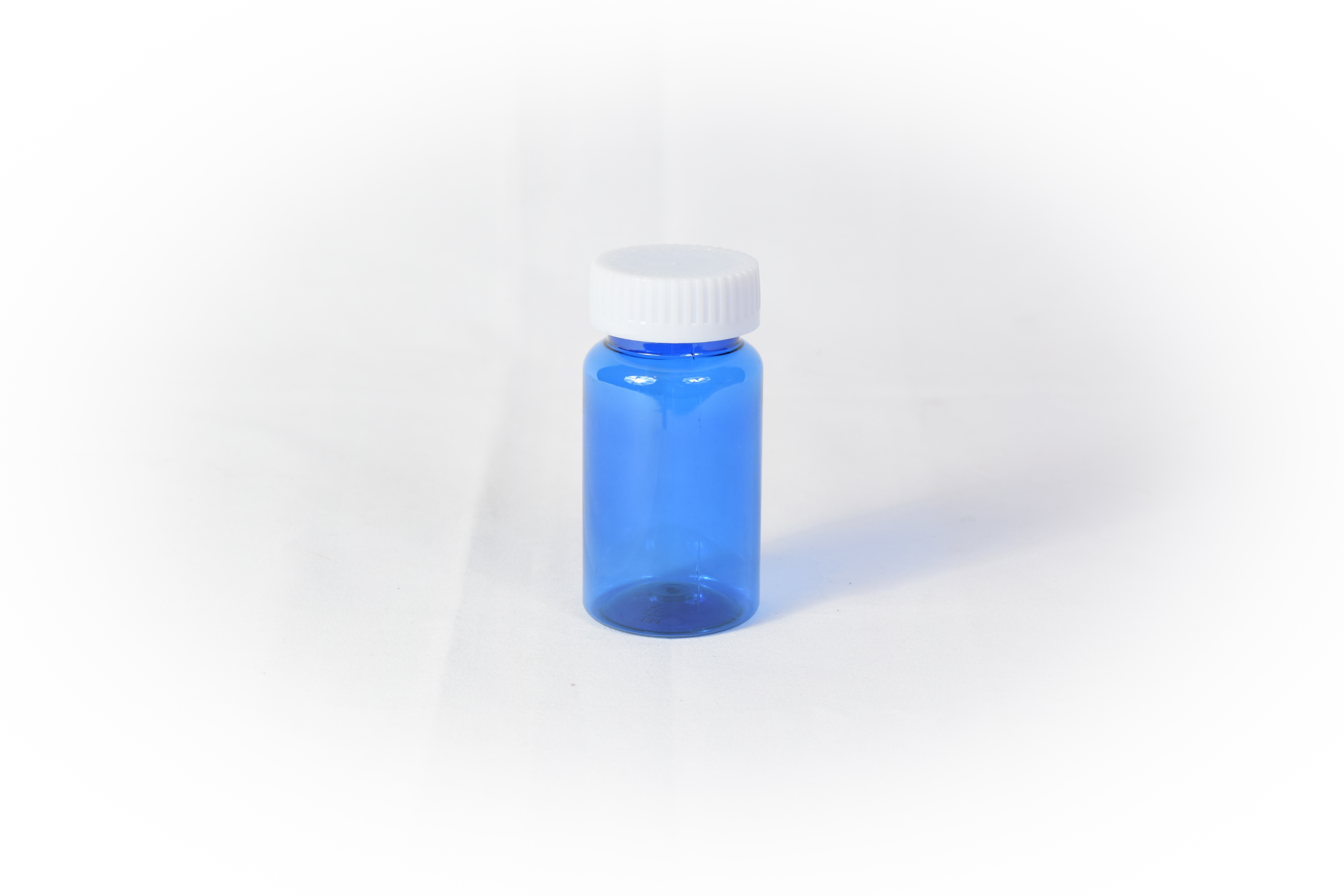 40 Dram Blue Prefer Vial and Cap, Child Resistant Plastic Prescription Vials