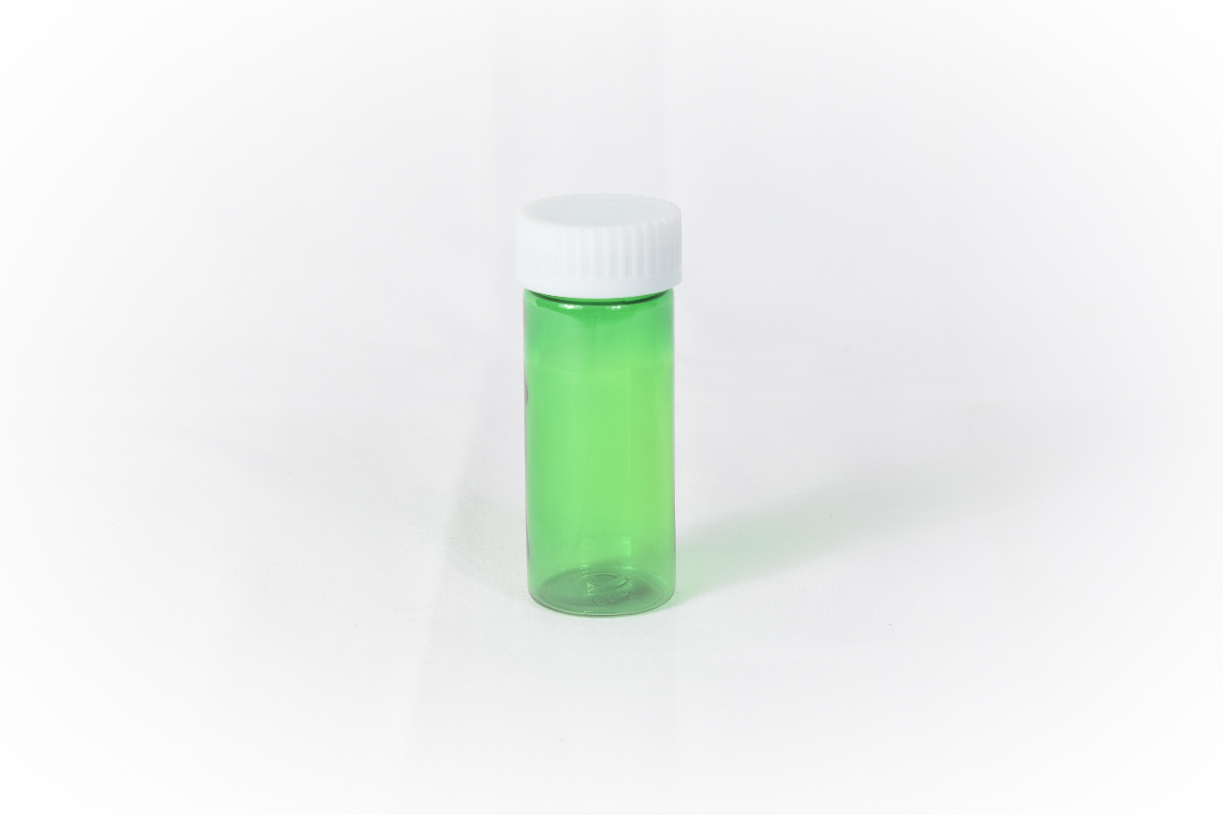16 Dram Green Prefer Vial and Cap, Child Resistant Plastic Prescription Vials