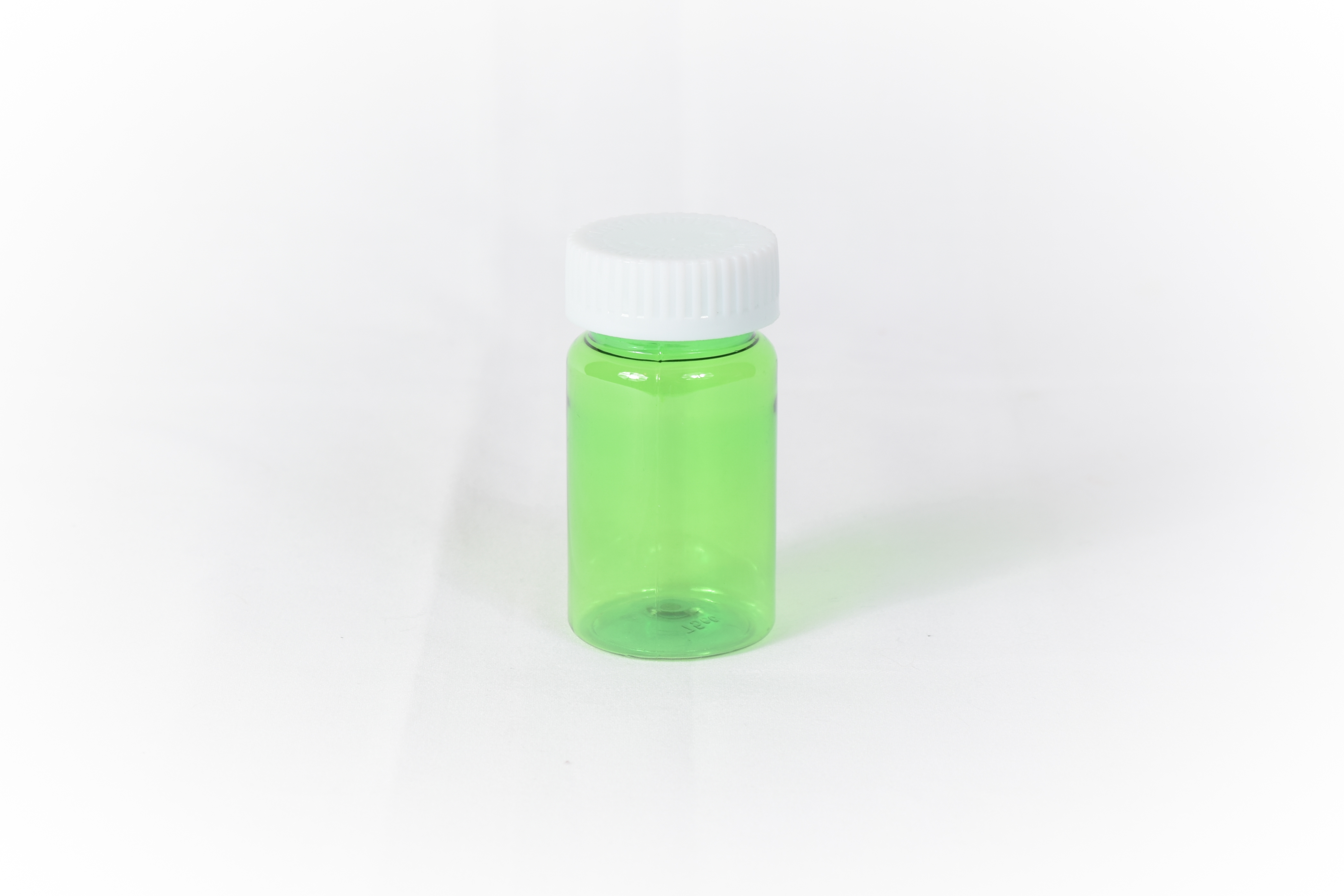 20 Dram Green Prefer Vial and Cap, Child Resistant Plastic Prescription Vials