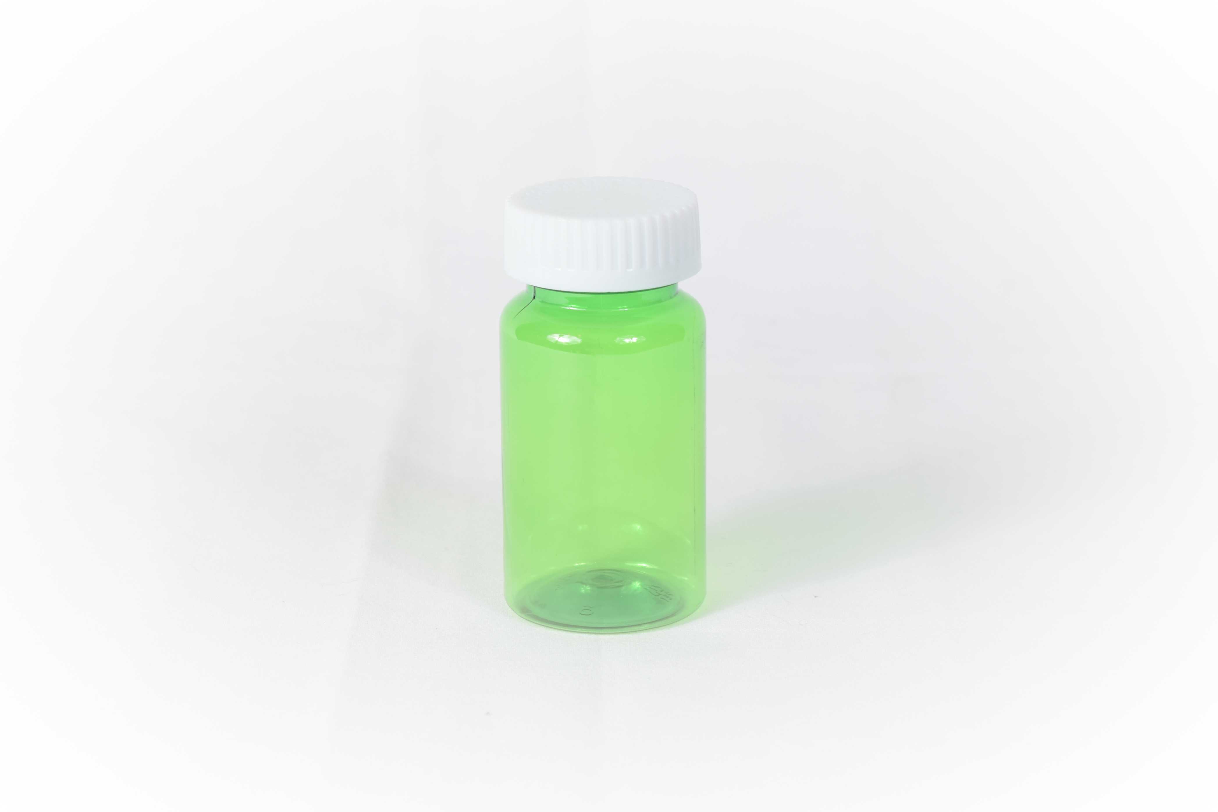 30 Dram Green Prefer Vial and Cap, Child Resistant Plastic Prescription Vials