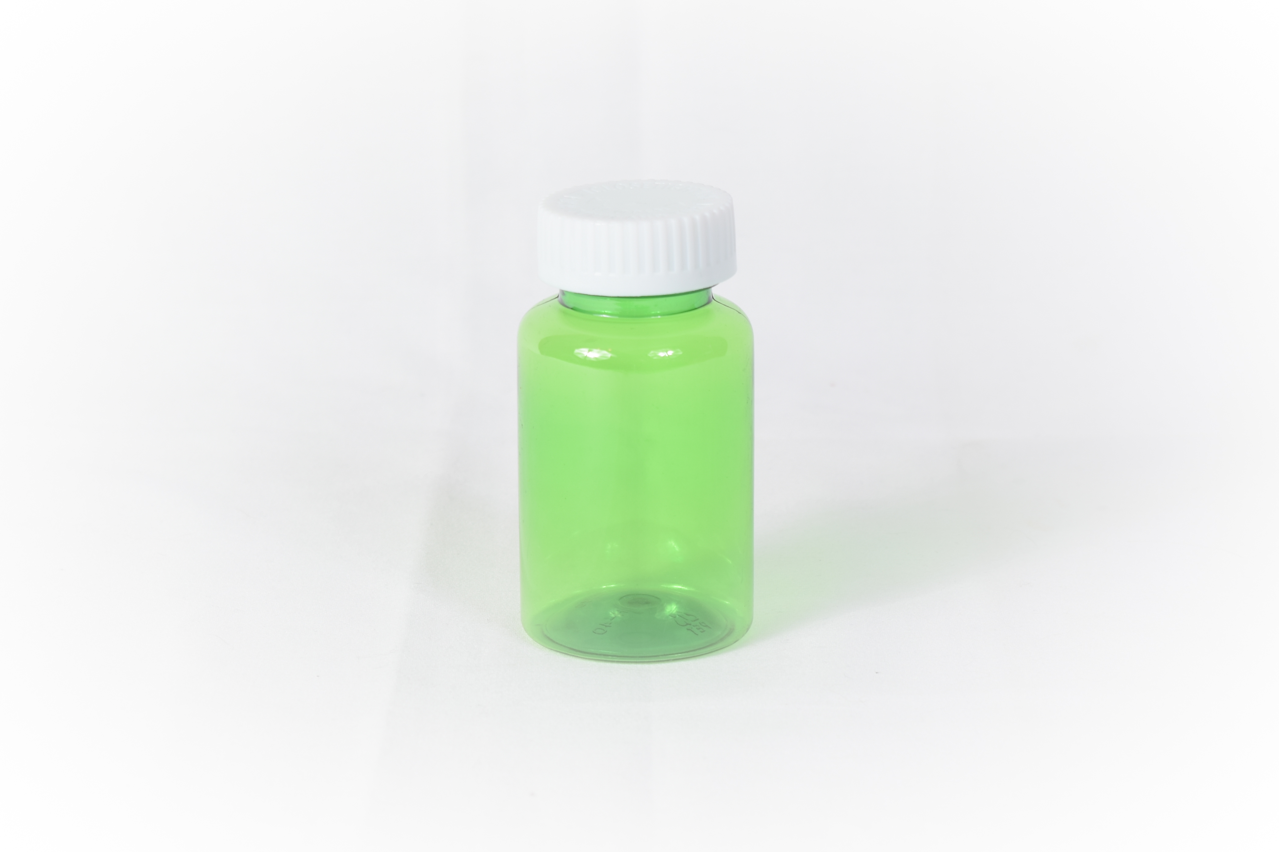 40 Dram Green Prefer Vial and Cap, Child Resistant Plastic Prescription Vials