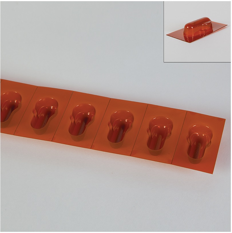 Class B Amber Blister Pack with Keyhole